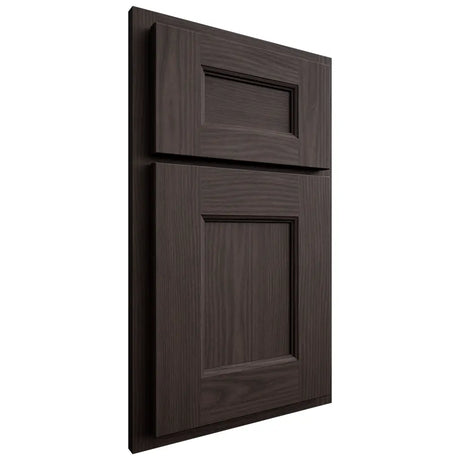 Shiloh Cabinetry Partial Overlay Aspen White Oak Plain Cut Morel Door