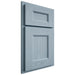 Shiloh Cabinetry Partial Overlay Aspen White Oak Plain Cut Sky Door
