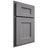 Shiloh Cabinetry Partial Overlay Aspen White Oak Plain Cut Sterling Door