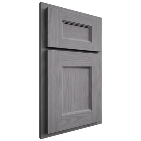 Shiloh Cabinetry Partial Overlay Aspen White Oak Plain Cut Sterling Door