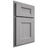 Shiloh Cabinetry Partial Overlay Aspen White Oak Plain Cut Stratus Door