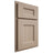 Shiloh Cabinetry Partial Overlay Aspen White Oak Plain Cut Straw Door