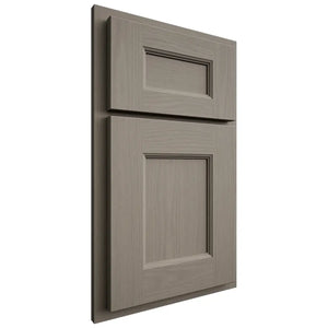 Shiloh Cabinetry Partial Overlay Aspen White Oak Plain Cut Thyme Door