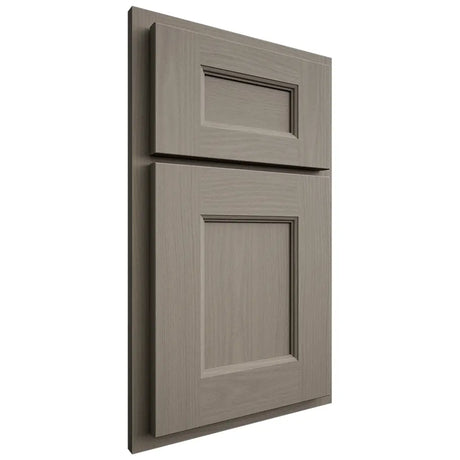 Shiloh Cabinetry Partial Overlay Aspen White Oak Plain Cut Thyme Door