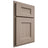 Shiloh Cabinetry Partial Overlay Aspen White Oak Plain Cut Whitewash Door