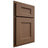 Shiloh Cabinetry Partial Overlay Aspen White Oak Quarter Sawn Autumn Door