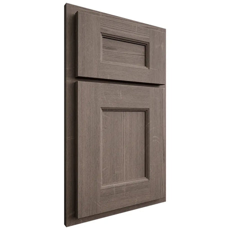 Shiloh Cabinetry Partial Overlay Aspen White Oak Quarter Sawn Clay Door