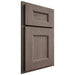 Shiloh Cabinetry Partial Overlay Aspen White Oak Quarter Sawn Clay Door