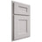 Shiloh Cabinetry Partial Overlay Aspen White Oak Quarter Sawn Cotton Door