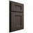 Shiloh Cabinetry Partial Overlay Aspen White Oak Quarter Sawn Creekside Door