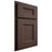 Shiloh Cabinetry Partial Overlay Aspen White Oak Quarter Sawn Dusk Door