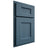 Shiloh Cabinetry Partial Overlay Aspen White Oak Quarter Sawn Hudson Door