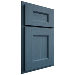 Shiloh Cabinetry Partial Overlay Aspen White Oak Quarter Sawn Hudson Door