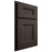 Shiloh Cabinetry Partial Overlay Aspen White Oak Quarter Sawn Morel Door