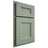 Shiloh Cabinetry Partial Overlay Aspen White Oak Quarter Sawn Moss Door