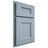 Shiloh Cabinetry Partial Overlay Aspen White Oak Quarter Sawn Sky Door