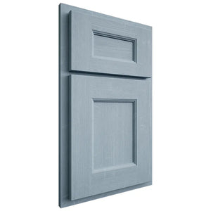 Shiloh Cabinetry Partial Overlay Aspen White Oak Quarter Sawn Sky Door