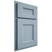 Shiloh Cabinetry Partial Overlay Aspen White Oak Quarter Sawn Sky Door