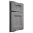 Shiloh Cabinetry Partial Overlay Aspen White Oak Quarter Sawn Sterling Door