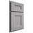 Shiloh Cabinetry Partial Overlay Aspen White Oak Quarter Sawn Stratus Door