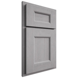 Shiloh Cabinetry Partial Overlay Aspen White Oak Quarter Sawn Stratus Door