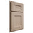 Shiloh Cabinetry Partial Overlay Aspen White Oak Quarter Sawn Straw Door
