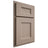 Shiloh Cabinetry Partial Overlay Aspen White Oak Quarter Sawn Whitewash Door