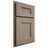 Shiloh Cabinetry Partial Overlay Aspen White Oak Rift Cut Almond Door
