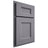 Shiloh Cabinetry Partial Overlay Aspen White Oak Rift Cut Cadet Door
