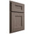 Shiloh Cabinetry Partial Overlay Aspen White Oak Rift Cut Clay Door