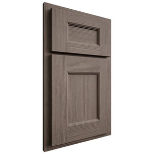 Shiloh Cabinetry Partial Overlay Aspen White Oak Rift Cut Clay Door
