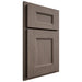 Shiloh Cabinetry Partial Overlay Aspen White Oak Rift Cut Clay Door