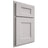 Shiloh Cabinetry Partial Overlay Aspen White Oak Rift Cut Cotton Door