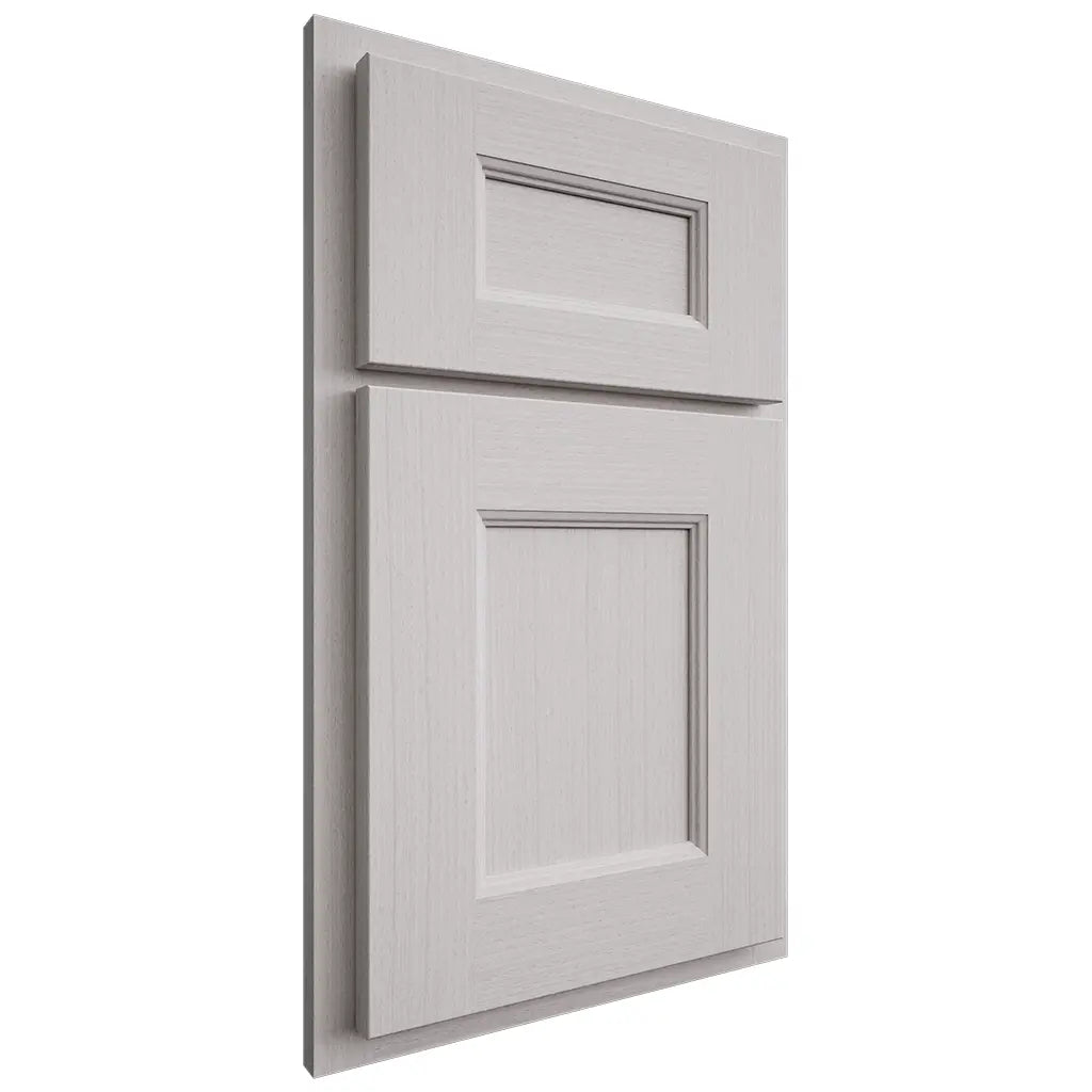 Shiloh Cabinetry Partial Overlay Aspen White Oak Rift Cut Cotton Door