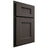 Shiloh Cabinetry Partial Overlay Aspen White Oak Rift Cut Creekside Door