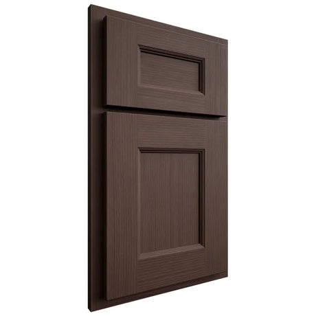 Shiloh Cabinetry Partial Overlay Aspen White Oak Rift Cut Dusk Door