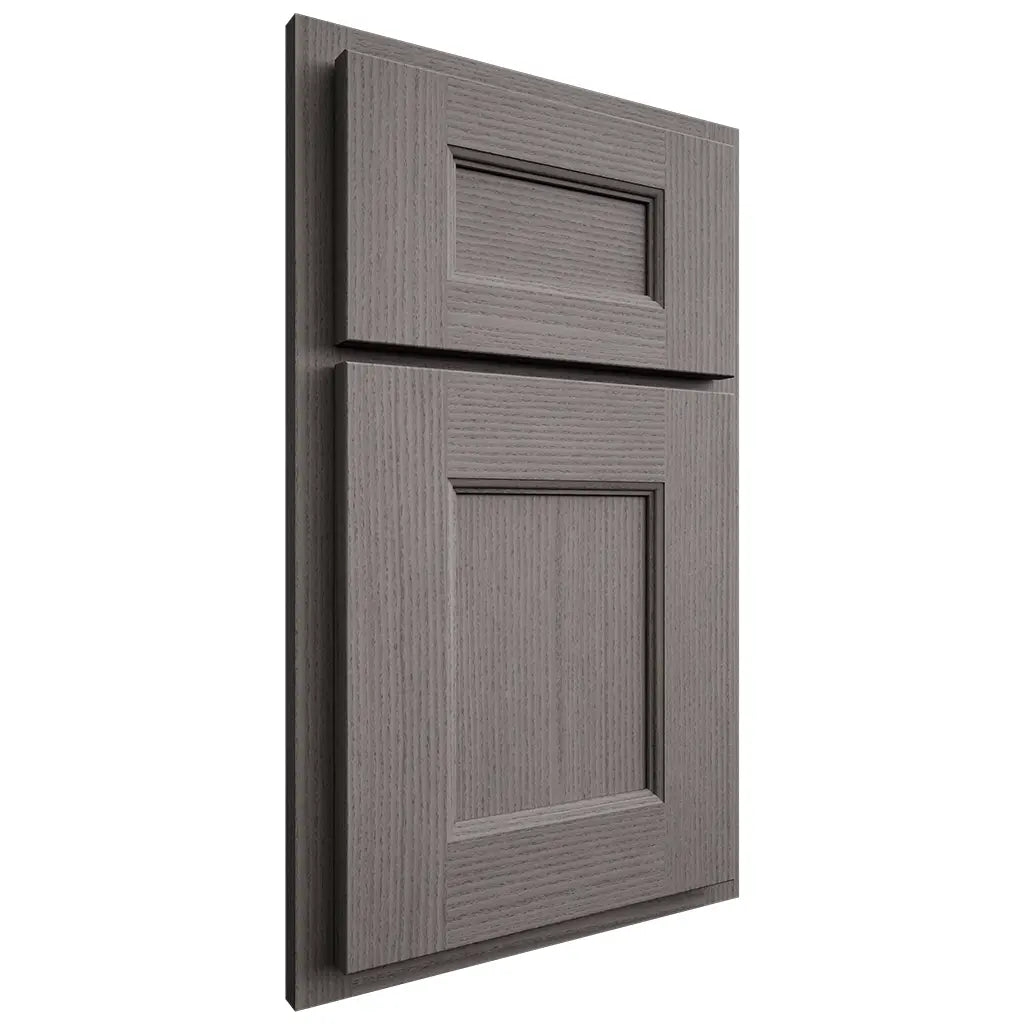 Shiloh Cabinetry Partial Overlay Aspen White Oak Rift Cut Flagstone Door