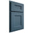 Shiloh Cabinetry Partial Overlay Aspen White Oak Rift Cut Hudson Door
