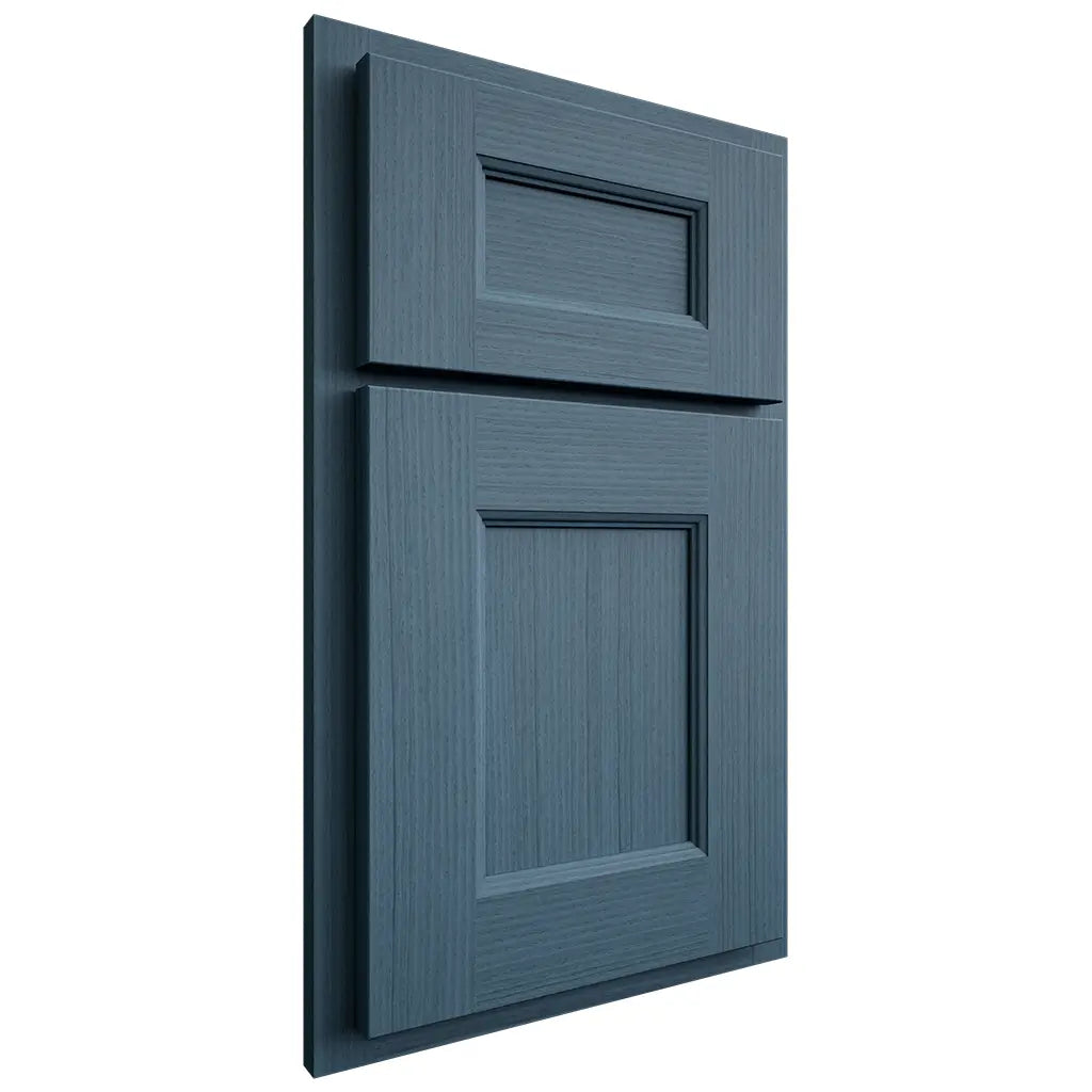 Shiloh Cabinetry Partial Overlay Aspen White Oak Rift Cut Hudson Door