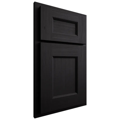 Shiloh Cabinetry Partial Overlay Aspen White Oak Rift Cut Ink Door