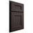 Shiloh Cabinetry Partial Overlay Aspen White Oak Rift Cut Morel Door