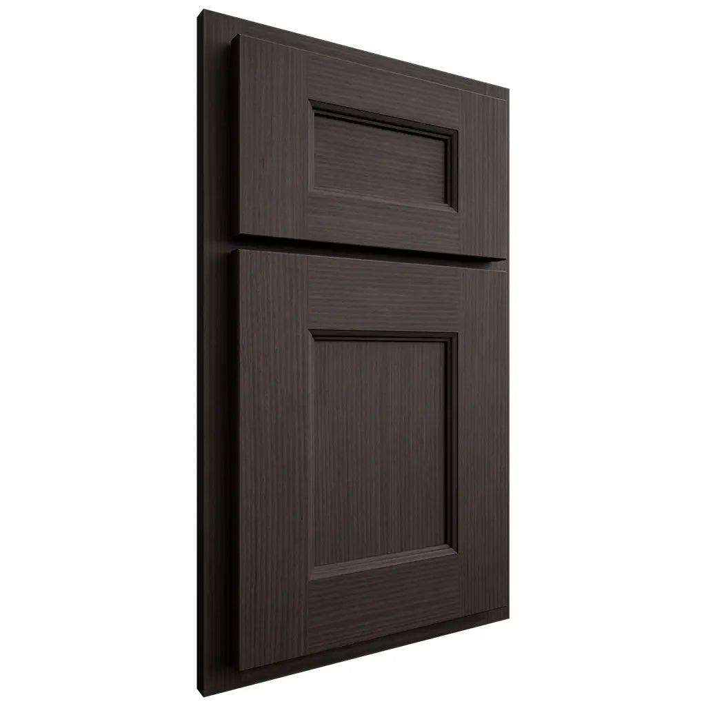 Shiloh Cabinetry Partial Overlay Aspen White Oak Rift Cut Morel Door