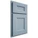 Shiloh Cabinetry Partial Overlay Aspen White Oak Rift Cut Sky Door