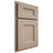 Shiloh Cabinetry Partial Overlay Aspen White Oak Rift Cut Straw Door