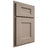 Shiloh Cabinetry Partial Overlay Aspen White Oak Rift Cut Whitewash Door