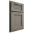 Shiloh Cabinetry Partial Overlay Beaded Century Alder Plain Cut Thyme Door