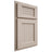 Shiloh Cabinetry Partial Overlay Beaded Century Alder Plain Cut White Sands Door
