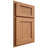 Shiloh Cabinetry Partial Overlay Beaded Century Cherry Plain Cut Natural Door