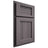 Shiloh Cabinetry Partial Overlay Beaded Century Hickory Plain Cut Cadet Door