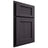 Shiloh Cabinetry Partial Overlay Beaded Century Hickory Plain Cut Harbor Door